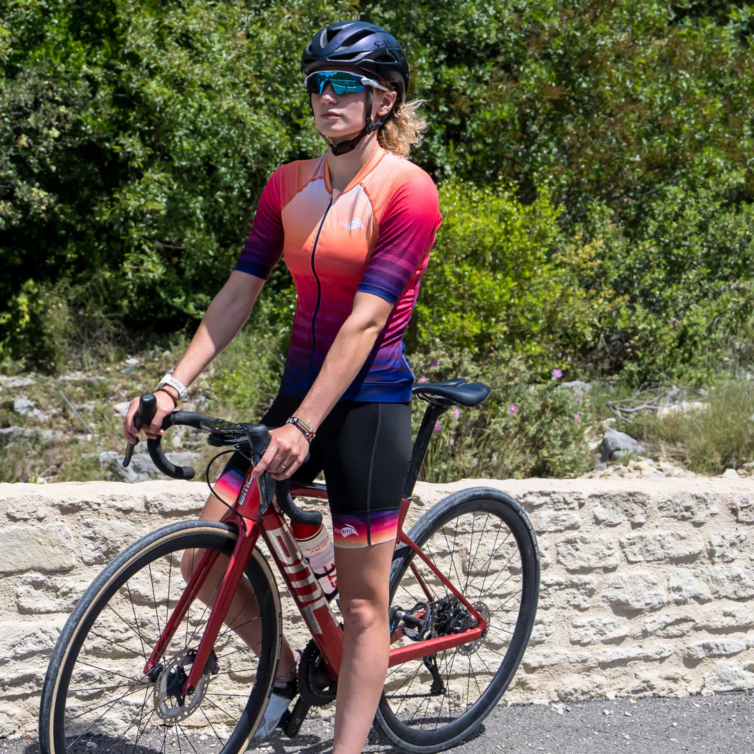 Cuissard vélo femme sans bretelles SOULOR Wild Sunset – Image 3